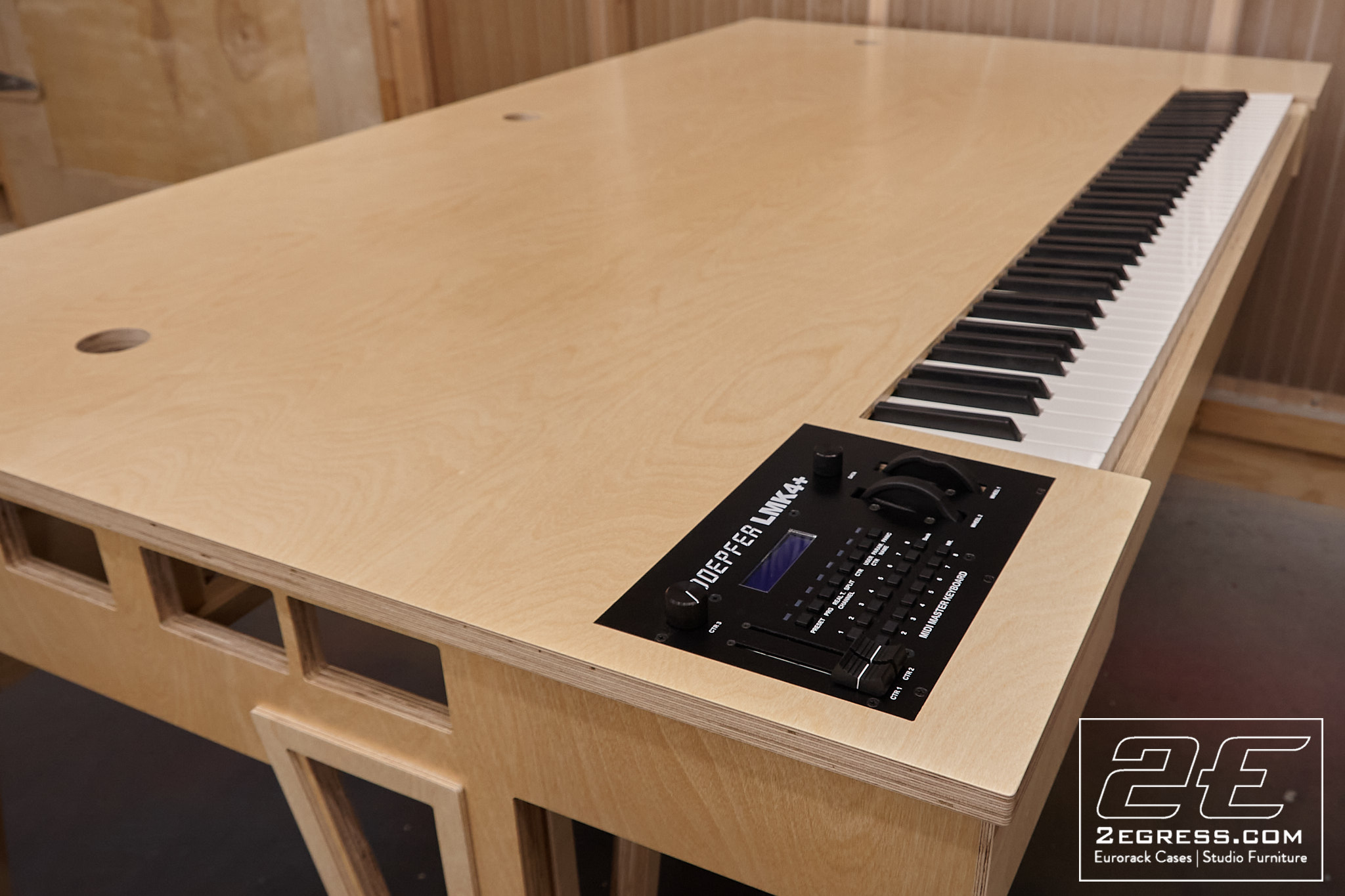 Stunning One of a Kind Studio Desk Featuring Doepfer LMK4+